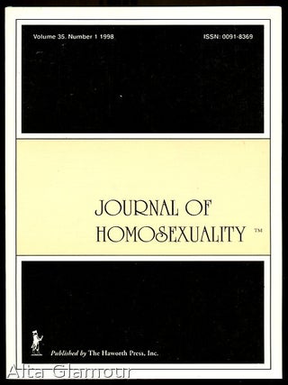Item #63532 JOURNAL OF HOMOSEXUALITY. John P. DeCecco
