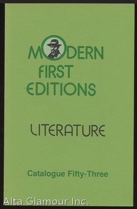 Item #63535 MODERN FIRST EDITIONS: Literature; Catalogue Fifty-Three. Joseph the Provider Books