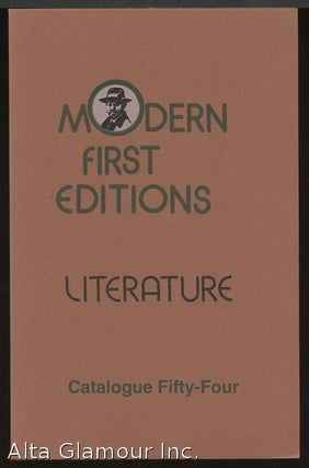Item #63536 MODERN FIRST EDITIONS: Literature; Catalogue Fifty-Four. Joseph the Provider Books