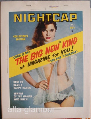 Item #63761 COLOR SEPARATION PROOF - NIGHTCAP Vol. 1, No. 1. Milton Luros, Publisher