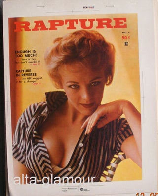 Item #63763 COLOR SEPARATION PROOF - RAPTURE Vol. 1, No. 5. Milton Luros, Publisher