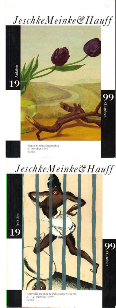 Item #64053 JESCHKE, MEINKE & HAUFF: AUKTION 19 - Herbst 1999. I. Wertvolle Bucher - Dekorative Graphik. II. Kunst und Kunstlergraphik. Meinke Jeschke, Hauff.