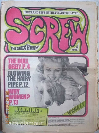 SCREW; The Sex Review. Al Goldstein.