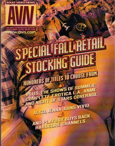 ADULT VIDEO NEWS AVN September 2001 The Adult Entertainment  