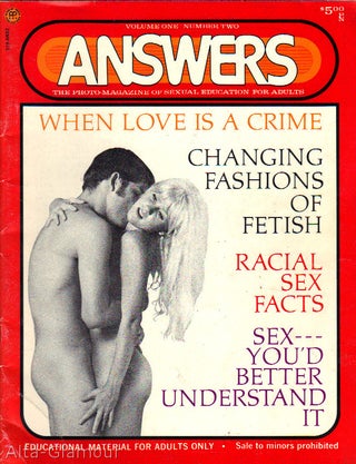 Item #69797 ANSWERS; The Photo-Magazine of Sexual Education for Adults