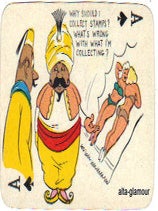 Item #70801 CARTOON PLAYING CARDS - GAGS. Playing Cards