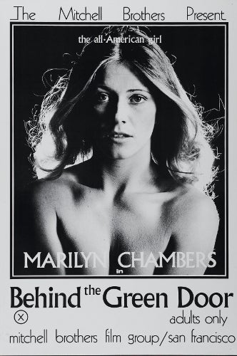 Item #7473 BEHIND THE GREEN DOOR. Poster. Marilyn Chambers.
