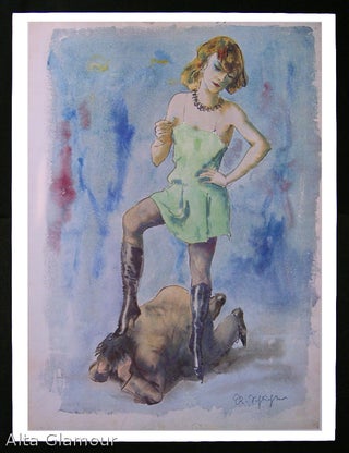 Item #77931 KRONHAUSEN FOR NATIONAL SEX FORUM POSTER - Erotic Watercolor By Rudolf Schlichter