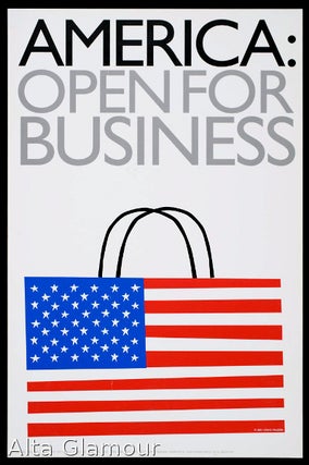 Item #78003 AMERICA: OPEN FOR BUSINESS - Shop Window Poster. Charles Frazier