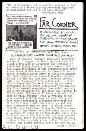 Item #80128 FAR CORNER; A Newsletter & Journal of Obscure Datapaths