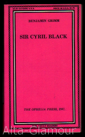 Item #8210 SIR CYRIL BLACK. Benjamin Grimm, Spencer Lambert.