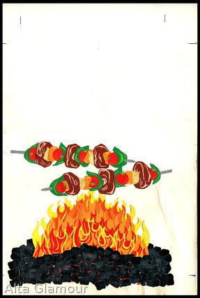 Item #82563 ORIGINAL ART - Kebabs Over Fire Collage