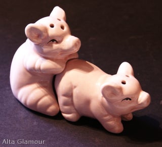 Item #82705 NAUGHTY NOVELTY - Vintage Ceramic Mating Pigs Salt And Pepper Shakers