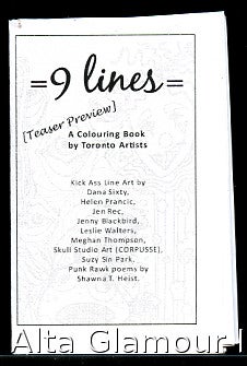 Item #84321 9 LINES; A Colouring Book by Toronto Artists