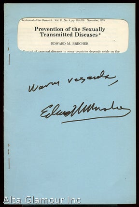 Item #84537 PREVENTION OF THE SEXUALLY TRANSMITTED DISEASES. Edward M. Brecher