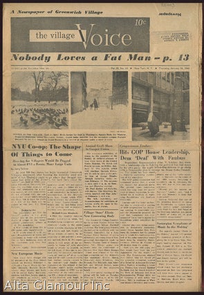 Item #85003 THE VILLAGE VOICE; A Newspaper of Greenwich Village