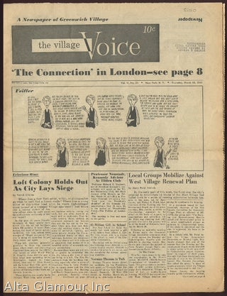 Item #85010 THE VILLAGE VOICE; A Newspaper of Greenwich Village
