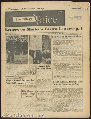 Item #85017 THE VILLAGE VOICE; A Newspaper of Greenwich Village