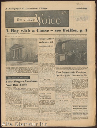 Item #85018 THE VILLAGE VOICE; A Newspaper of Greenwich Village