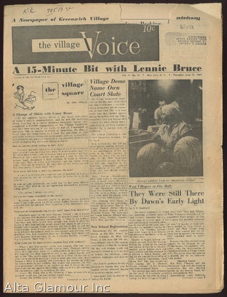 Item #85023 THE VILLAGE VOICE; A Newspaper of Greenwich Village