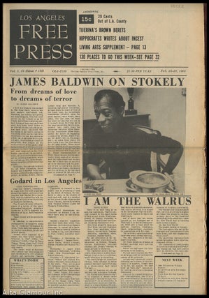 Item #85552 LOS ANGELES FREE PRESS; James Baldwin On Stokely [Headline]. Arthur Kunkin