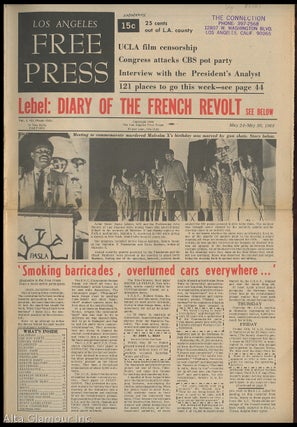 Item #85561 LOS ANGELES FREE PRESS; Lebel: Diary Of The French Revolt [Headline]. Arthur Kunkin