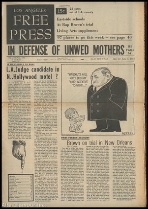 Item #85562 LOS ANGELES FREE PRESS; In Defense Of Unwed Mothers [Headline]. Arthur Kunkin