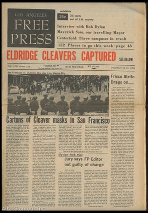 Item #85586 LOS ANGELES FREE PRESS; Elridge Cleavers Captured [Headline. Arthur Kunkin