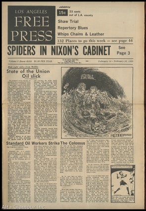 Item #85592 LOS ANGELES FREE PRESS; Spiders In Nixon's Cabinet. Arthur Kunkin