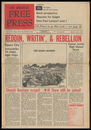 Item #85595 LOS ANGELES FREE PRESS; Reddin, Written', & Rebellion [Headline]. Arthur Kunkin