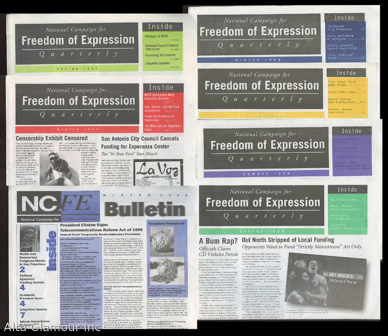 Item #86136 THE NATIONAL CAMPAIGN FOR FREEDOM OF EXPRESSION QUARTERLY