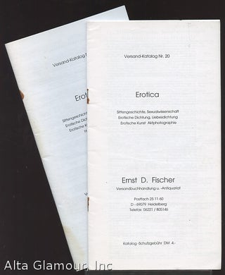 Item #86358 EROTICA: VERSAND-KATALOGS Nr. 20 & 21. Ernst D. Fischer