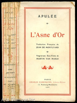 LES METAMORPHOSES ou L'ASNE D'OR | de Luce Apulee | Philosophe Platonique. Traduction. Apulee, Martin, Apuleius.