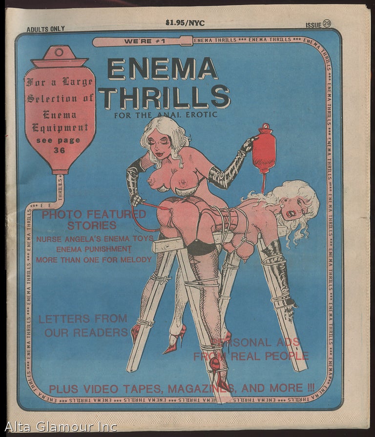 Item #87970 ENEMA THRILLS; For The Anal Erotic. Joe Forster, publisher.