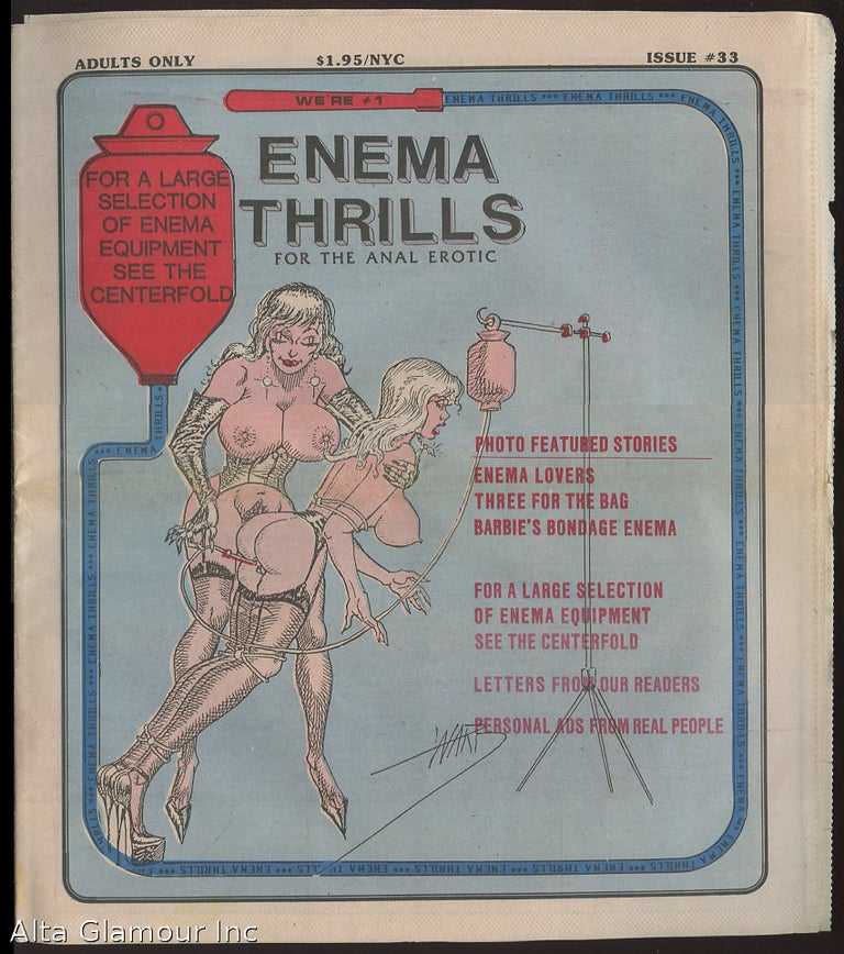 Item #87971 ENEMA THRILLS; For The Anal Erotic. Joe Forster, publisher.
