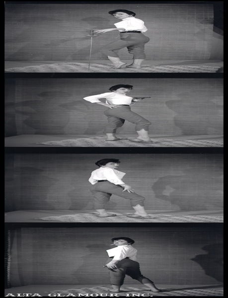 Item #89029 GAL WITH FENCING FOIL, GUN