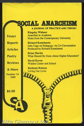 Item #89445 SOCIAL ANARCHISM; A Journal of Practice and Theory. Howard J. Ehrlich