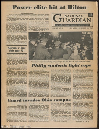 Item #89925 NATIONAL GUARDIAN; An Independent Radical Newsweekly