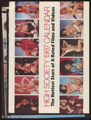 Item #90506 HIGH SOCIETY - SET OF SIX CALENDARS - PORN STARS, SEX SYMBOLS, CELEBRITIES UNDER...