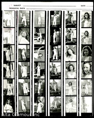 Item #91946 MODEL IN WHITE DRESS -- CONTACT SHEET