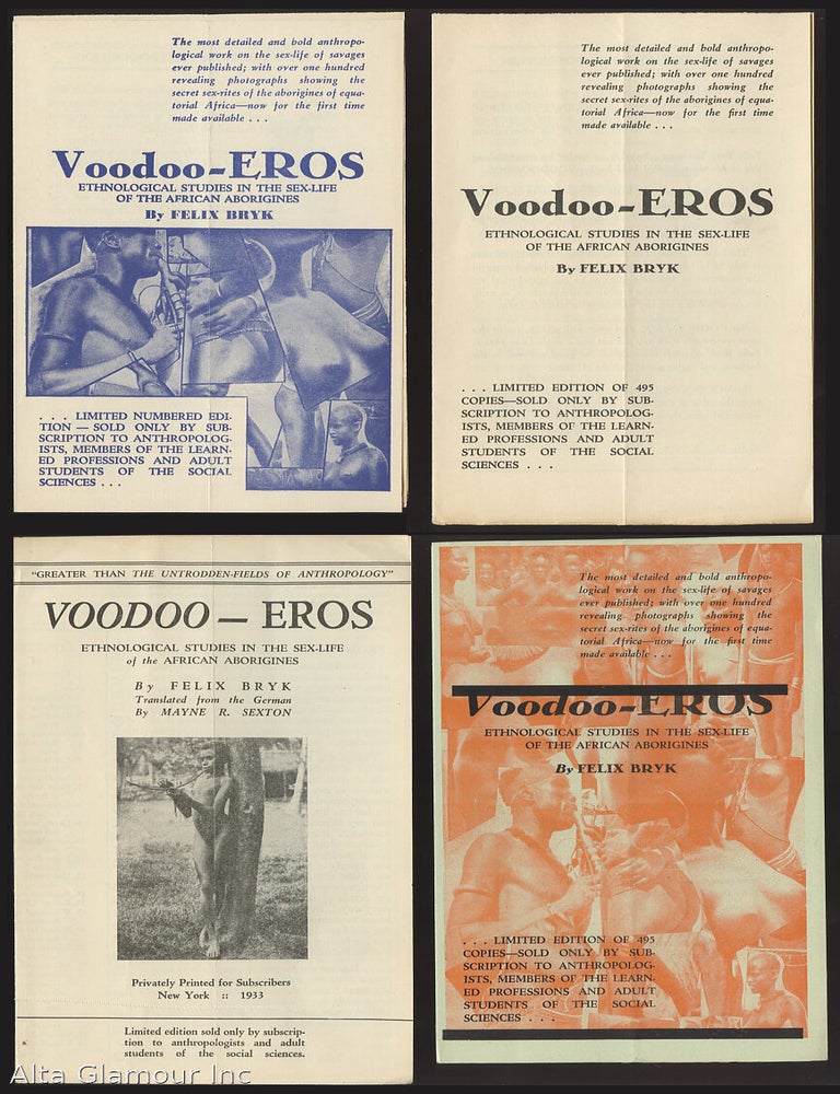 Item #93564 VOODOO-EROS PROSPECTUS. Felix Bryk.