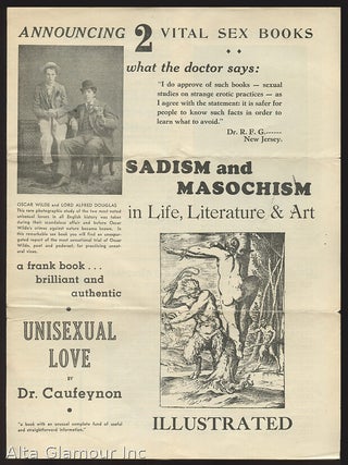Item #93566 SEX BOOK BROCHURE