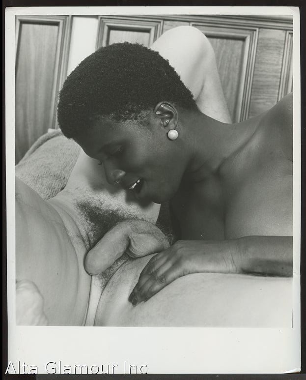 Item #93938 ORIGINAL PHOTO - Interracial Sex Scene - White On Black