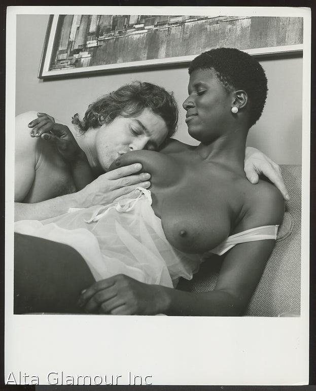 Item #93940 ORIGINAL PHOTO - Interracial Sex Scene - White On Black