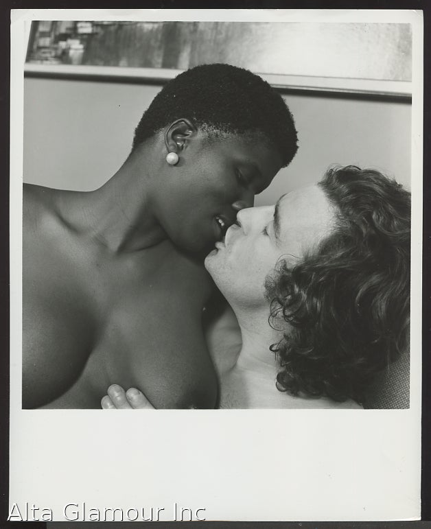 Item #93956 ORIGINAL PHOTO - Interracial Sex Scene - White On Black