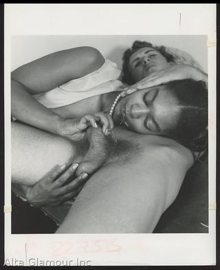 Item #94414 ORIGINAL PHOTO - Erotic Couple - Fellatio With A Money Shot