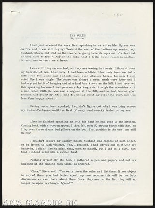 Item #96130 THE RULES. Annie