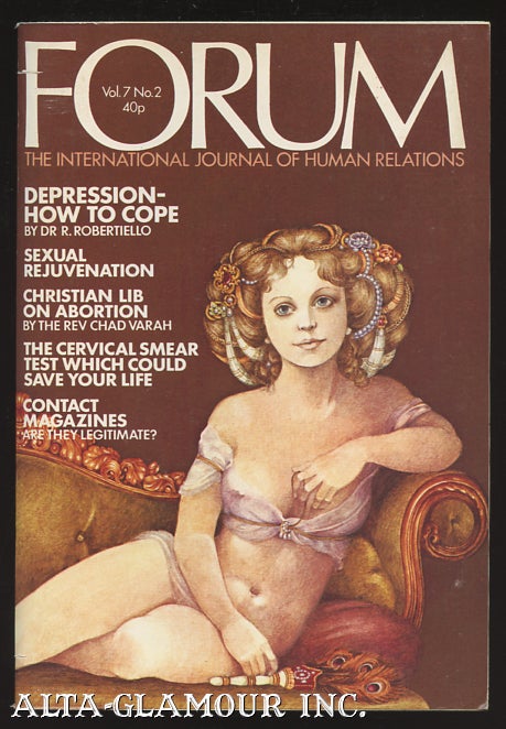 Item #97131 FORUM; The International Journal of Human Relations. Bob Guccione, publisher.