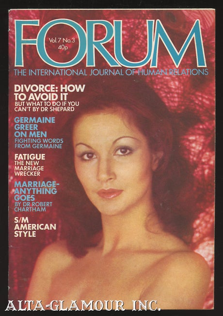 Item #97132 FORUM; The International Journal of Human Relations. Bob Guccione, publisher.