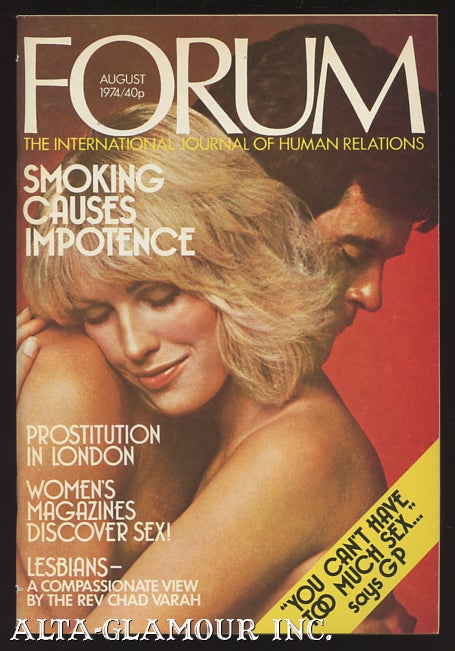 Item #97135 FORUM; The International Journal of Human Relations. Bob Guccione, publisher.